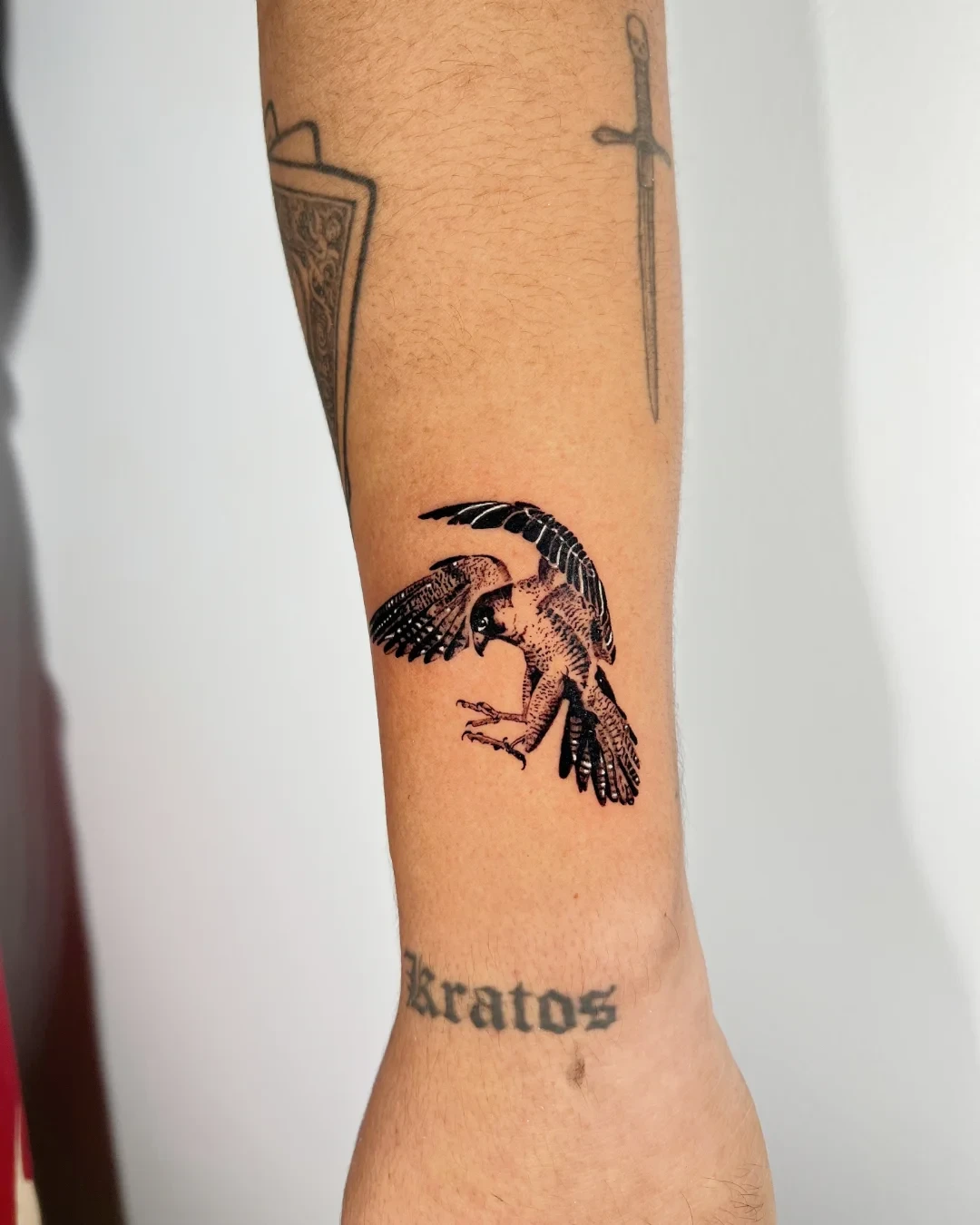 Cuervo en blackwork